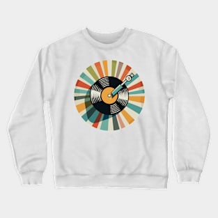 vintage vinyl record player Crewneck Sweatshirt